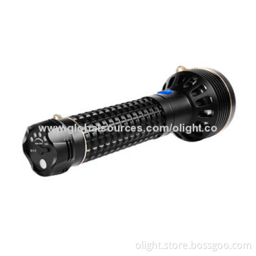 SR96 Rechargeable Flashlight with Maximum Output of 4,800lm and Aluminum Body